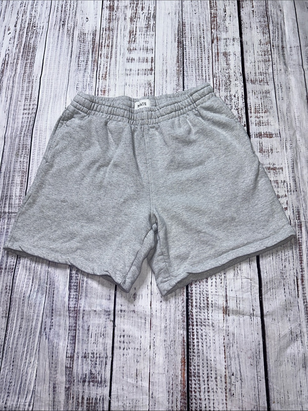 MATE the Label Heather Gray Fleece Lounge Shorts